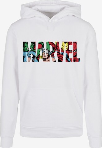 ABSOLUTE CULT Sweatshirt 'Marvel' in Wit: voorkant
