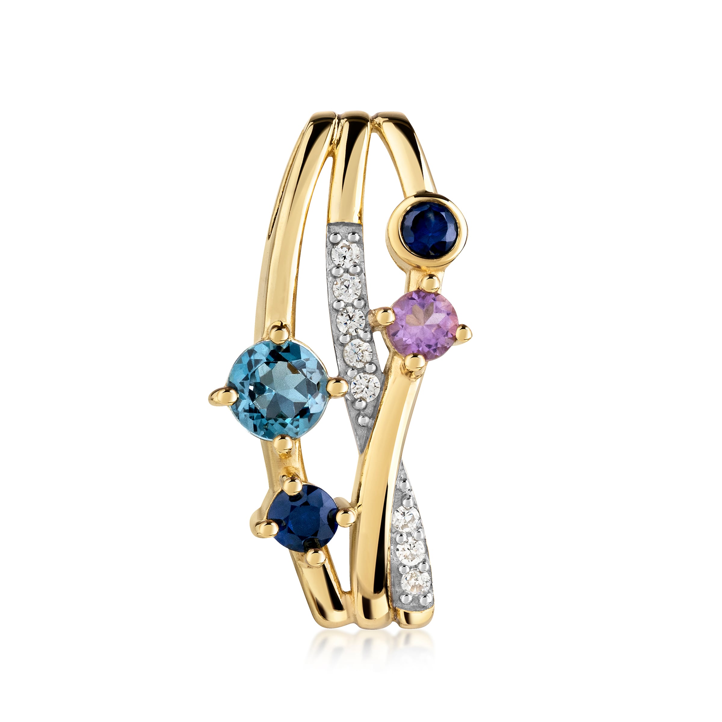 FIRETTI Pendant in Gold: front