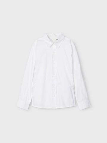 Coupe slim Chemise 'Fred' NAME IT en blanc