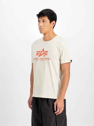 Maglietta 'Carbon' di ALPHA INDUSTRIES in bianco: frontale