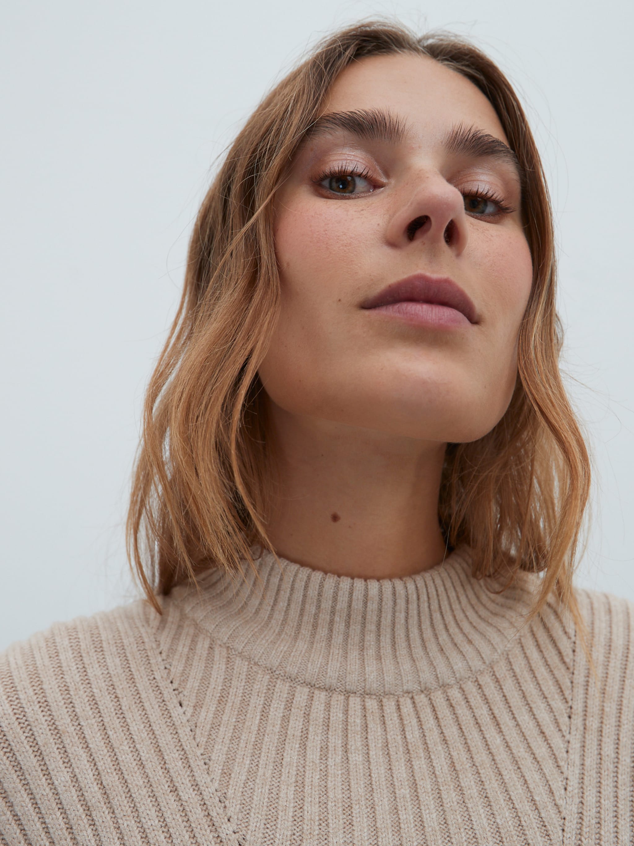 EDITED Produits Pull-over 'Emilie' beige chiné