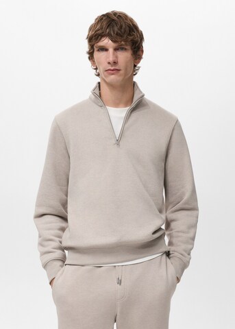 MANGO MAN Sweatshirt 'Winny' in Beige: front