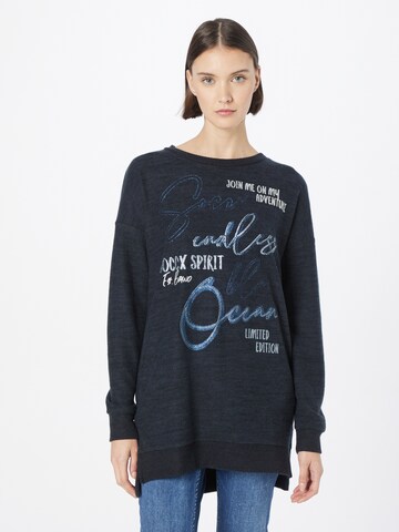 Pullover 'Into The Blue' di Soccx in blu: frontale