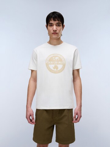 NAPAPIJRI T-Shirt  'S-Mahsa' in Weiß: Vorderseite