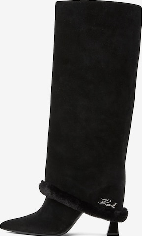 Karl Lagerfeld Saappaat värissä musta: etupuoli