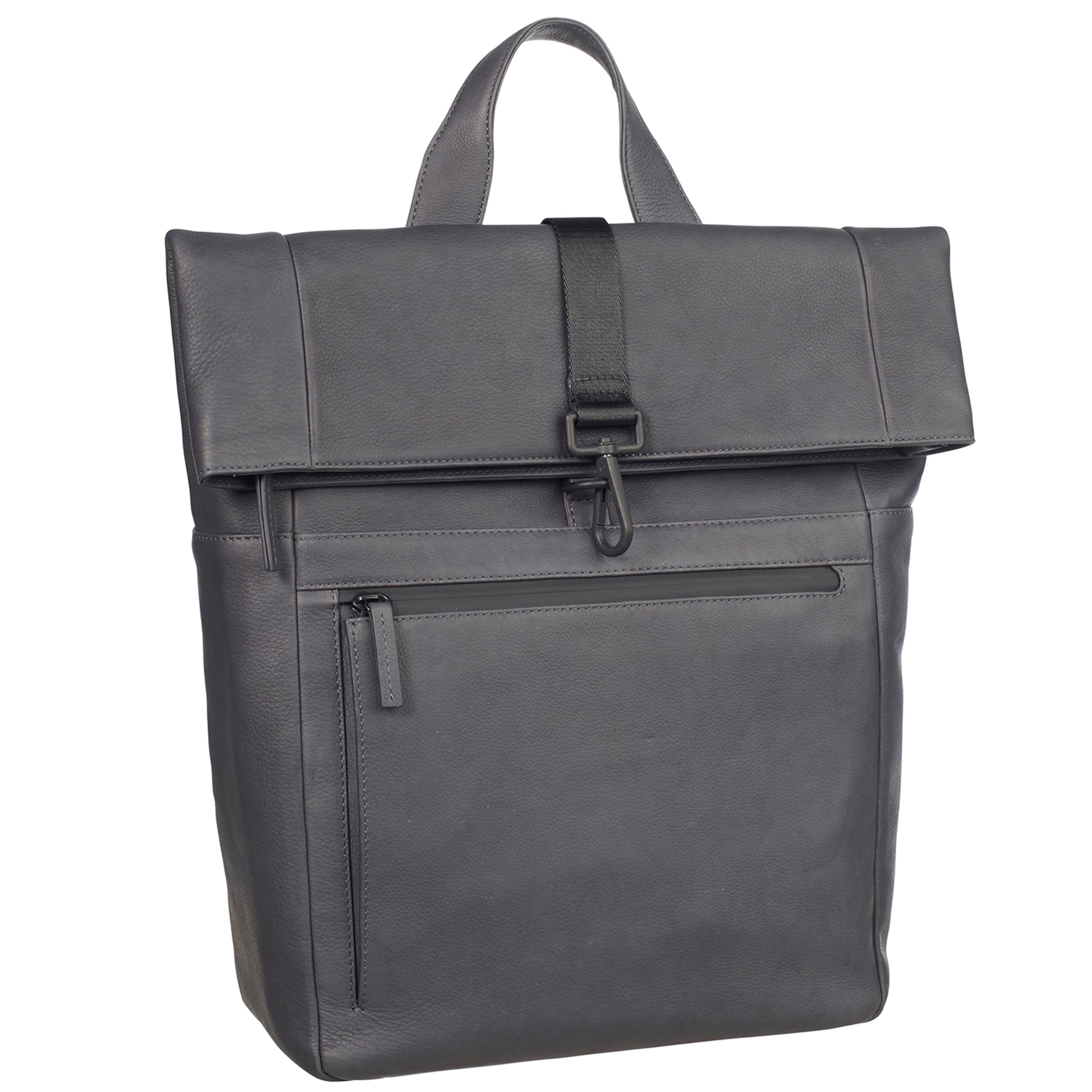 LEONHARD HEYDEN Backpack 'Den Haag' in Grey: front