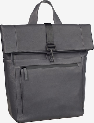 LEONHARD HEYDEN Backpack 'Den Haag' in Grey: front