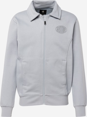 Veste de survêtement G-Star RAW en gris : devant