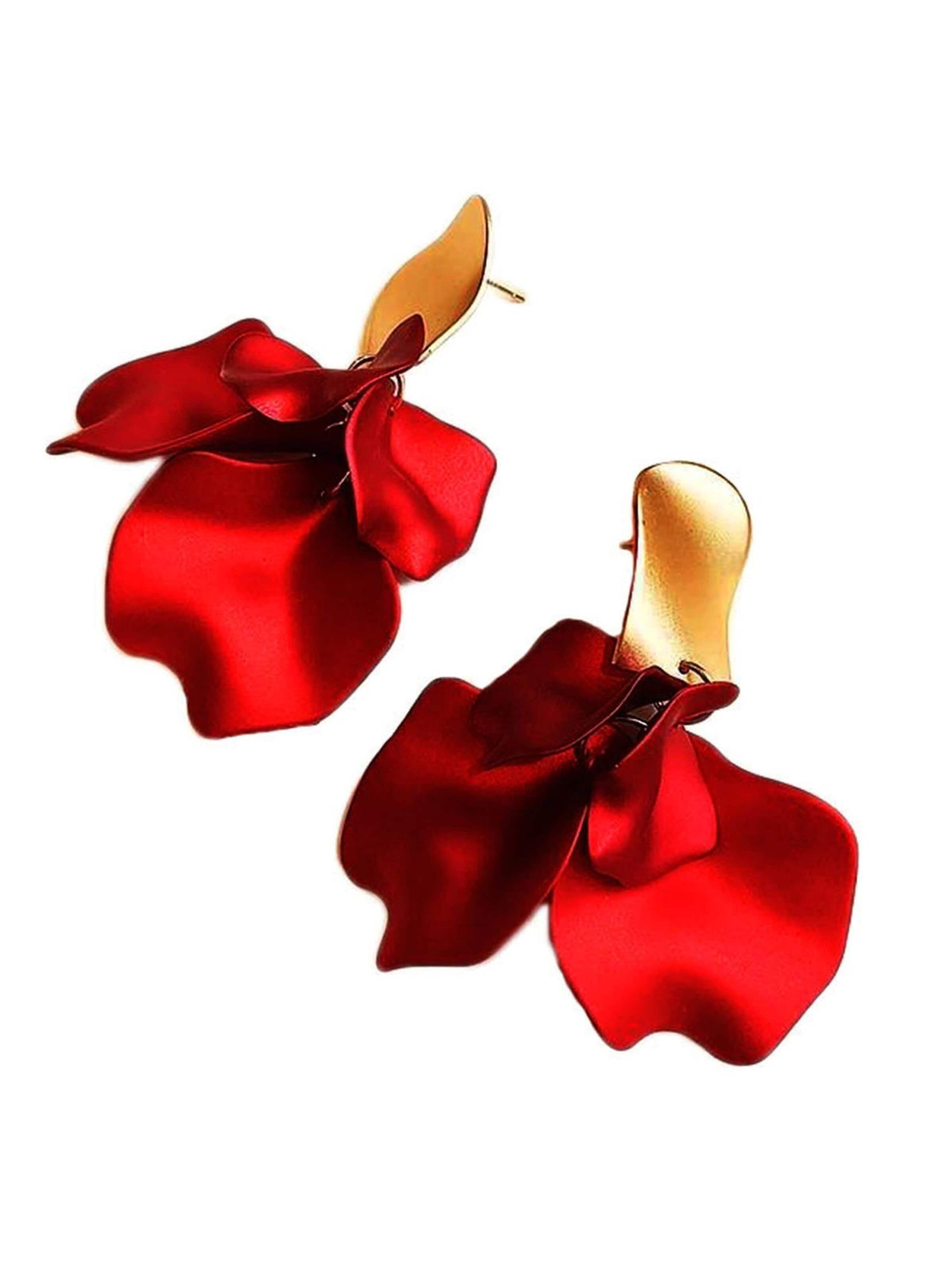 AVANT-GARDE PARIS Earrings 'Ursulaya' in Red