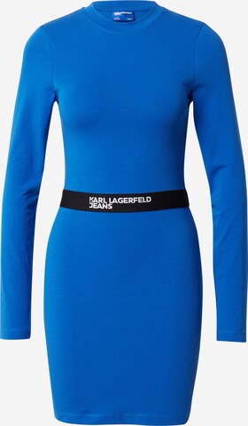 KARL LAGERFELD JEANS Obleka | modra barva: sprednja stran