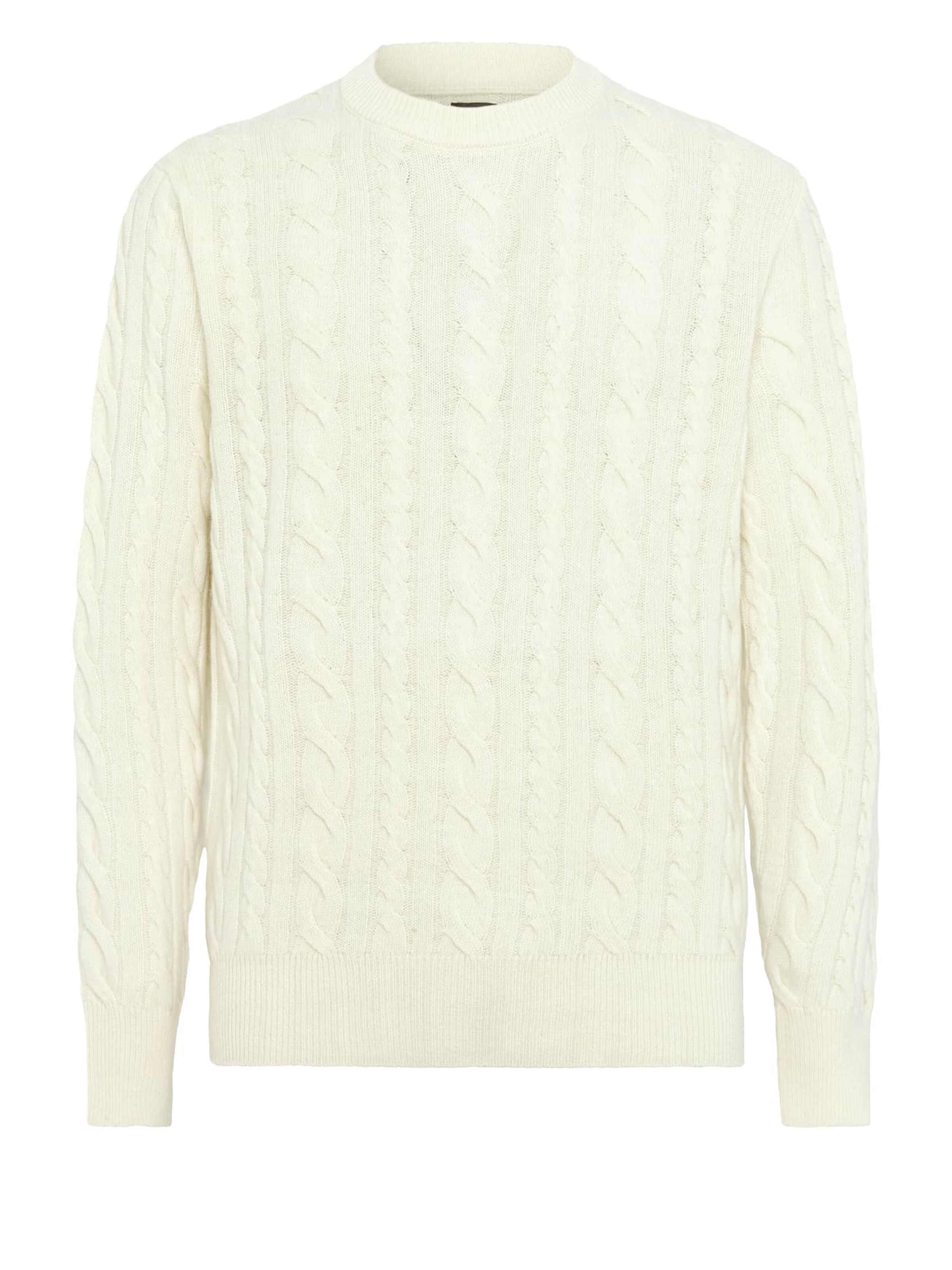 Boggi Milano Pull-over en blanc cassé, Vue avec produit
