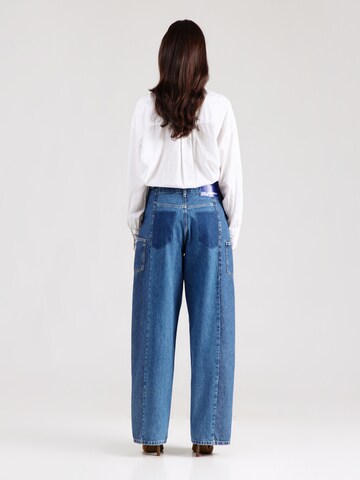 mėlyna KARL LAGERFELD JEANS „Baggy“ Darbinio stiliaus džinsai