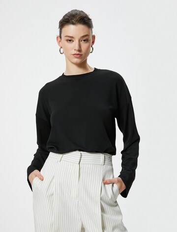 Koton Sweatshirt in Black: front