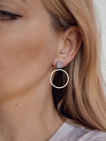 Hey Happiness Earrings 'Kreis' in Silver