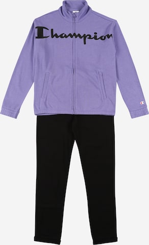 Champion Authentic Athletic Apparel Sweatsuit in Purple: front