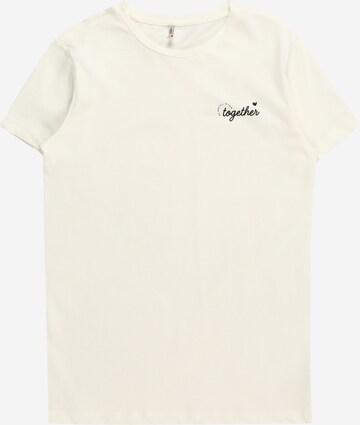 T-Shirt 'NAJA' KIDS ONLY en blanc : devant