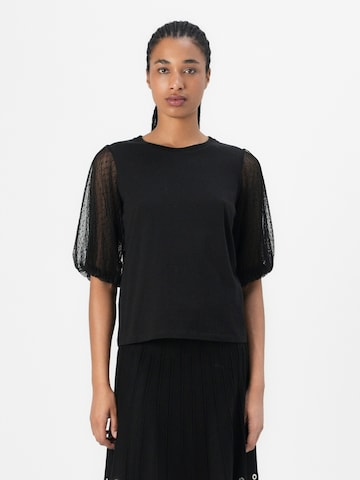 Twinset - Camiseta en negro: frente