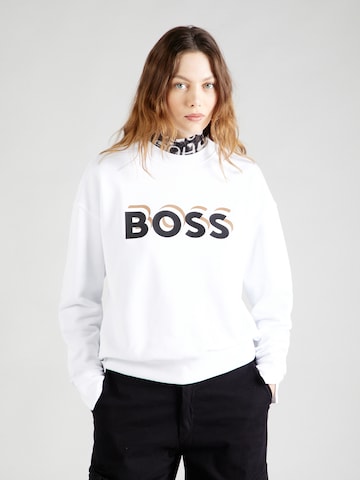 BOSS Black Sweatshirt 'Econa' in Weiß: predná strana