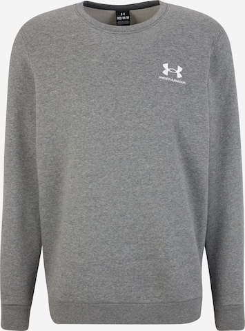 UNDER ARMOUR - Sweatshirt de desporto em cinzento: frente