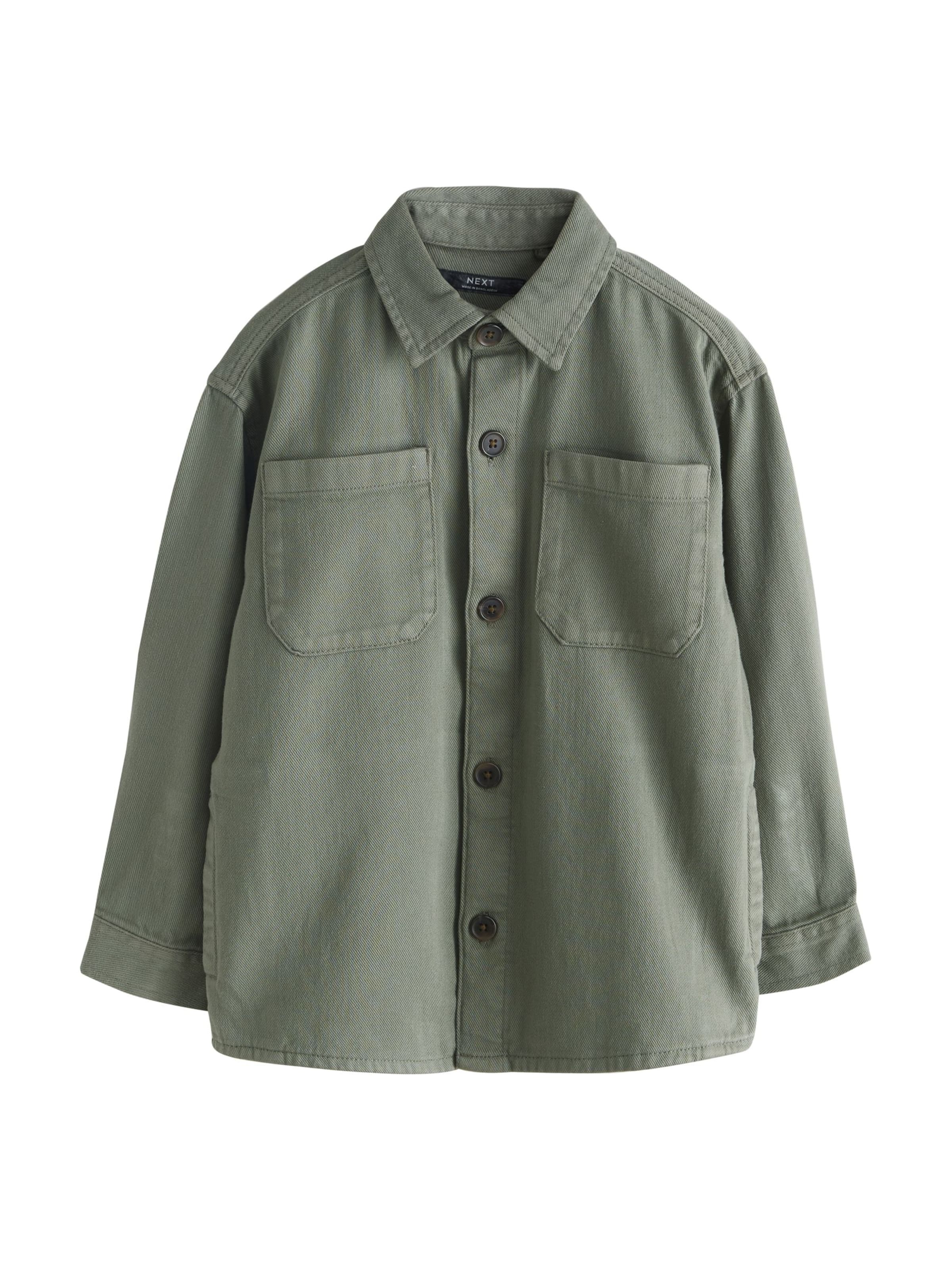 Coupe regular Chemise Next en vert : devant