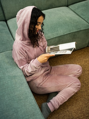 Apollo Sweat suit 'Huispak Loungewear Fleece Incl Capuchon' in Pink