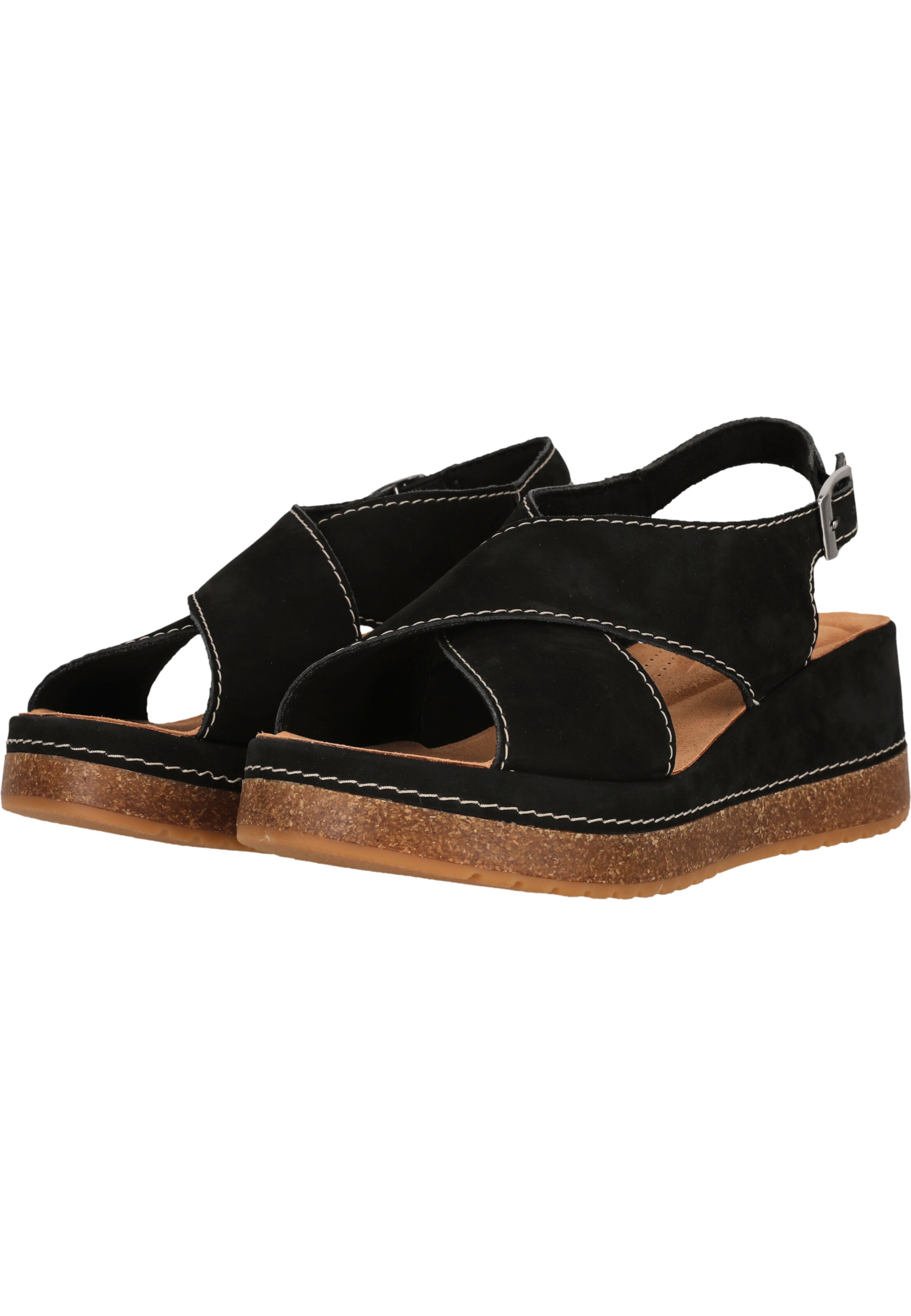 CLARKS Sandale 'Kassanda' in Schwarz