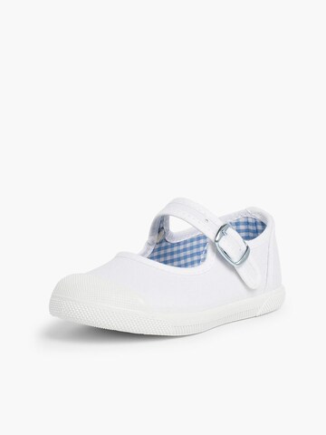 Ballerines Pisamonas en blanc : devant