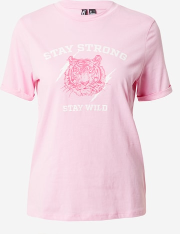 T-shirt 'RIA' PIECES en rose : devant