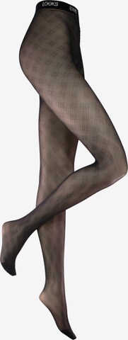 LOOKS by Wolfgang Joop Fine Tights 'Diamonds' in Black: front