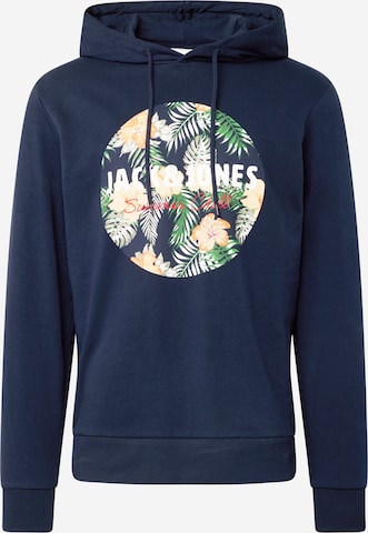 JACK & JONESSweater majica 'CHILL' - plava boja: prednji dio