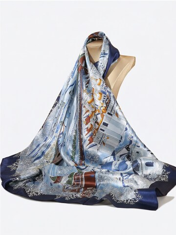 Vivi Idee Scarf 'Winterstadt' in Blue