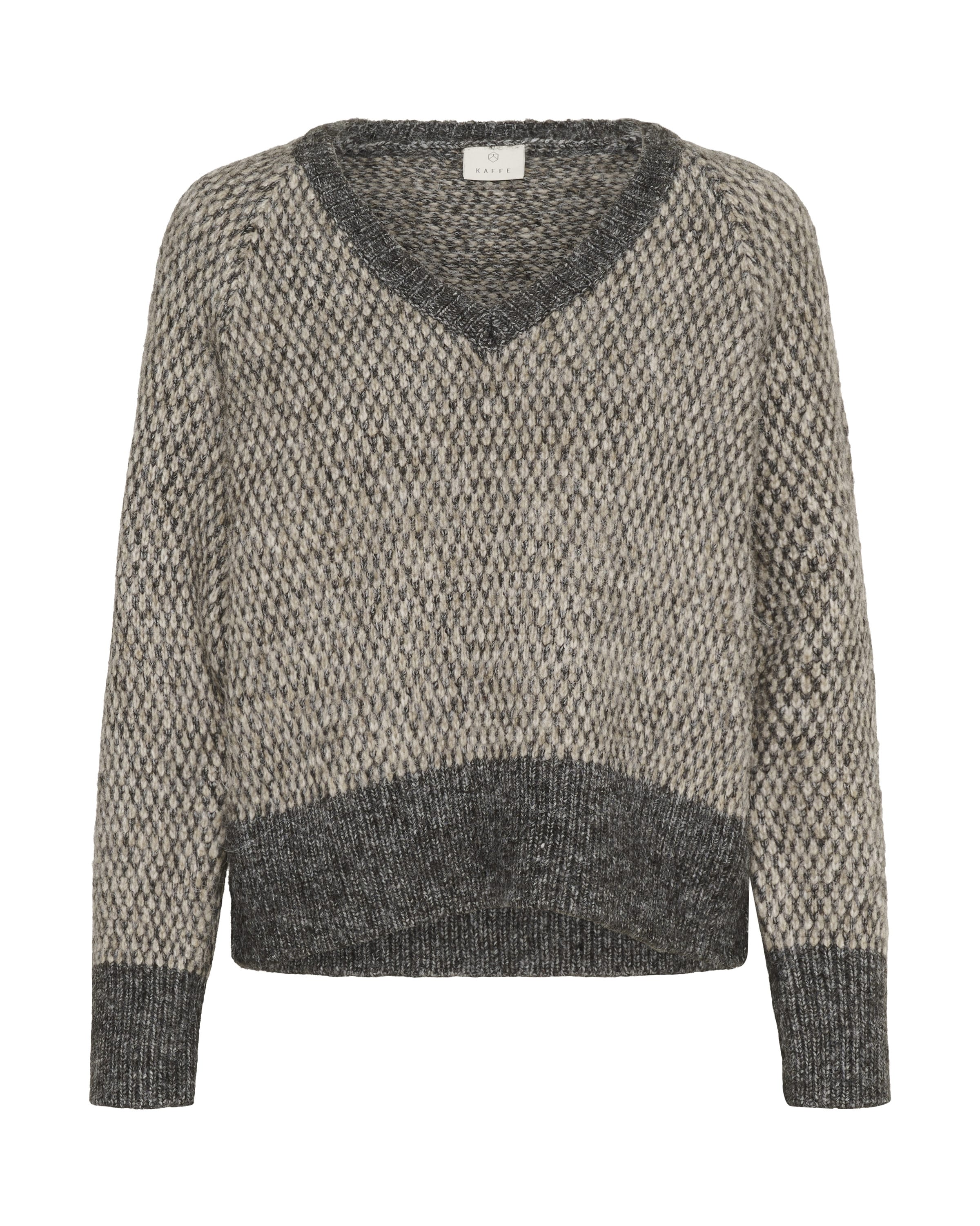 Kaffe Trui in Grijs: voorkant