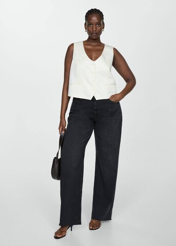 MANGO Loosefit Jeans 'Denver' in Zwart