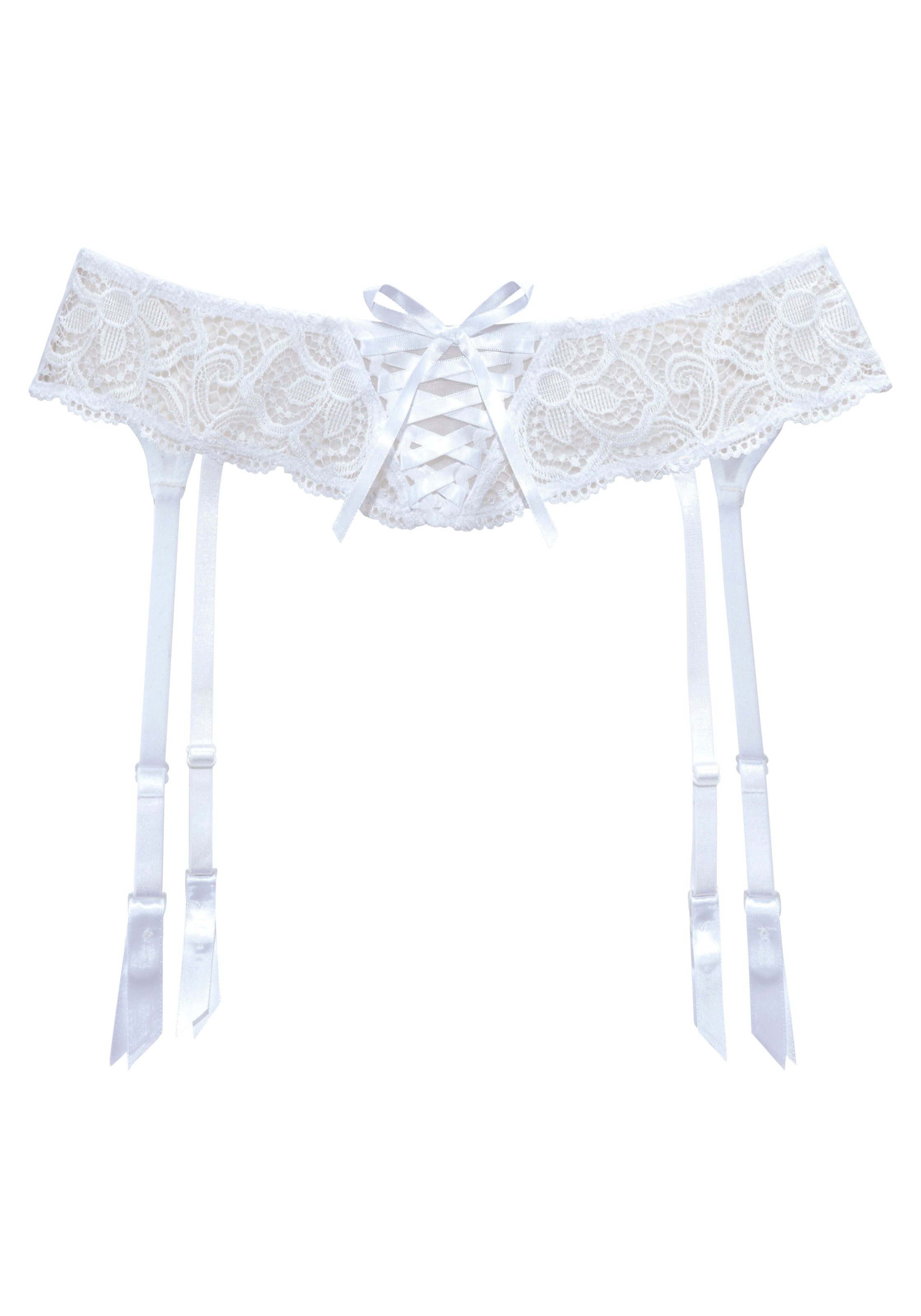 LASCANA Garter Belt in White: front