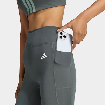 ADIDAS PERFORMANCE Skinny Workout Pants in Grey