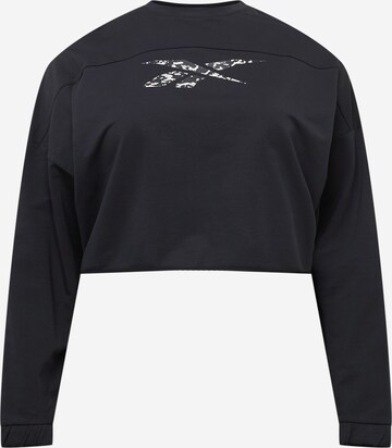 Reebok Sports sweatshirt 'Modern Safari' in Black: front