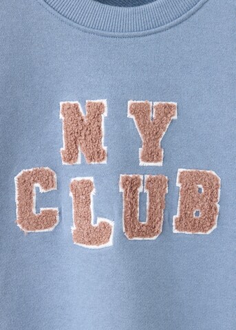 MANGO KIDS Mikina 'NYCLUBS' – modrá