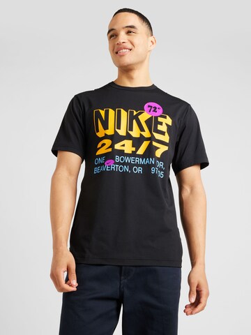 NIKE - Camiseta funcional 'HYVERSE' en negro: frente