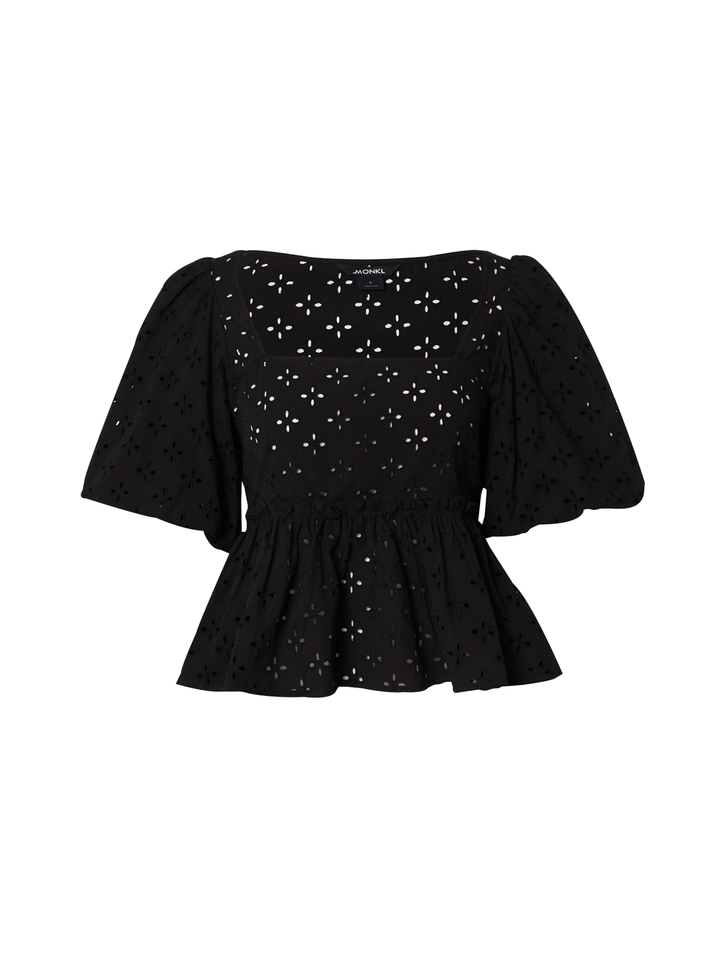 Monki Bluse in Schwarz: Vorderseite
