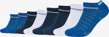 SKECHERS Athletic Socks in Blue: front