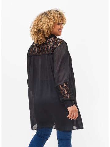 Zizzi Bluse 'MKODI' in Schwarz