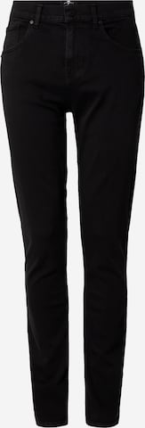 Regular Jean 7 for all mankind en noir : devant