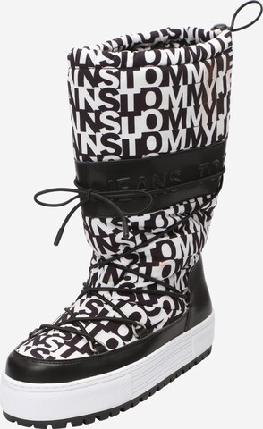 Boots da neve di Tommy Jeans in nero: frontale