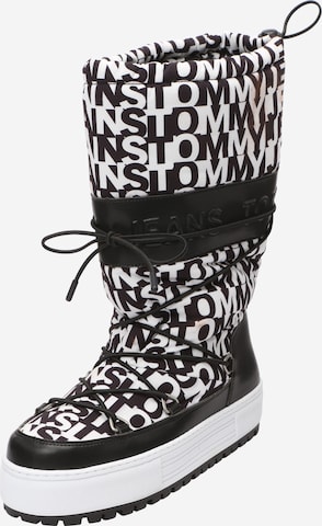 Tommy Jeans Snowboots in Zwart: voorkant