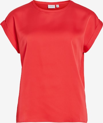 Tricou 'VIELLETTE' de la VILA pe roșu: față
