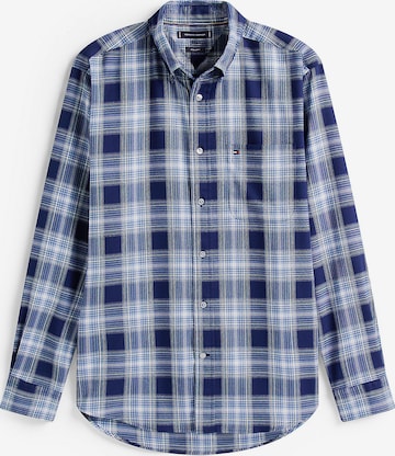 TOMMY HILFIGER Regular Fit Hemd in Blau: Vorderseite