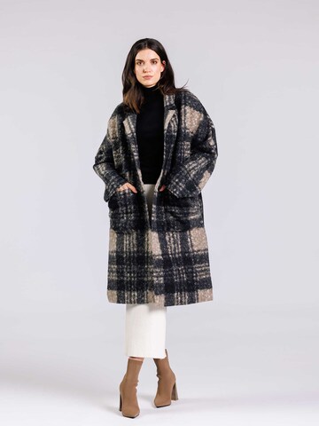 FREAKY NATION - Abrigo de invierno 'Check Girl' en azul