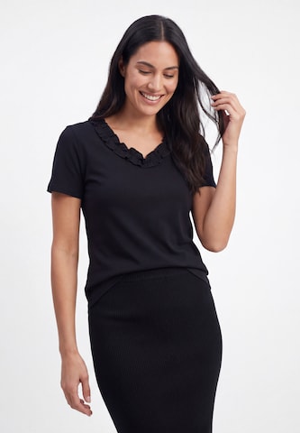 Chemisier usha BLACK LABEL en noir : devant