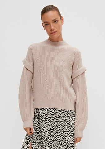 comma casual identity Sweater in Beige: front