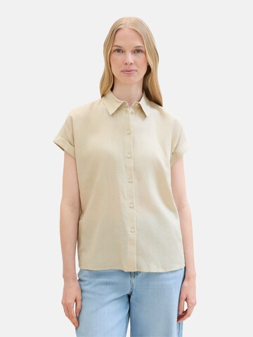 TOM TAILOR Blouse in Beige: voorkant